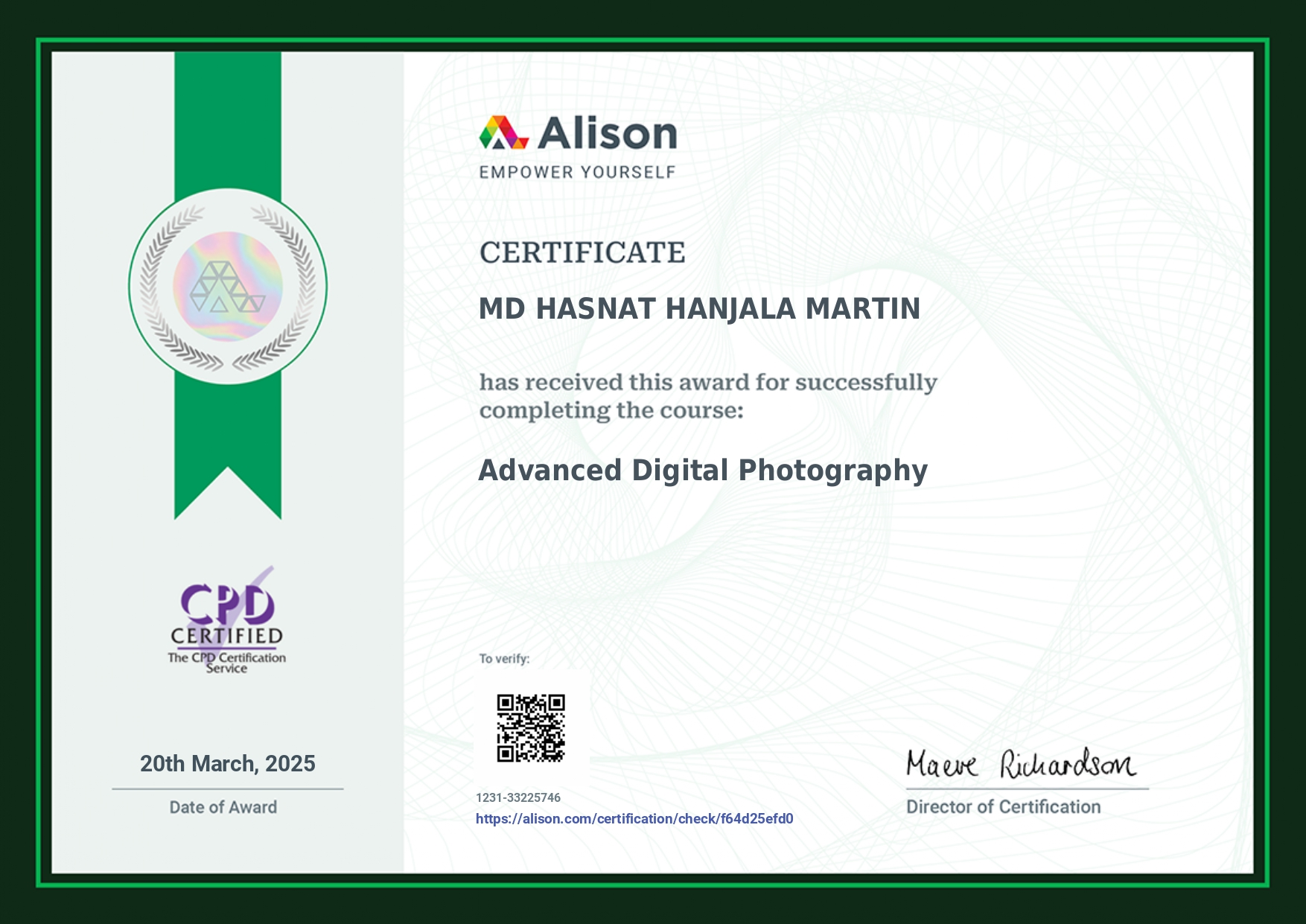 Advance Digital Photography